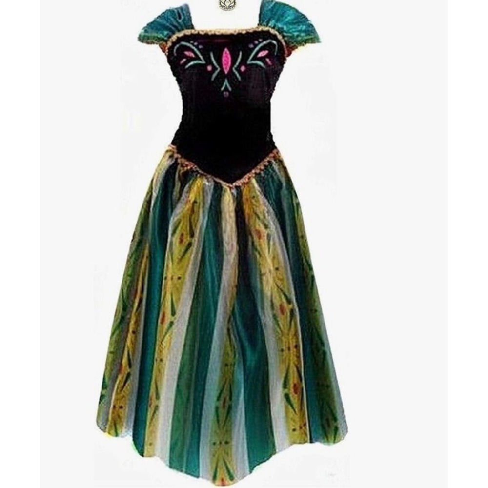 Disney Frozen Anna Party Dress Costume Gown Girls Size 12-14 847161-13187